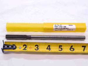 NEW 0.438 OD HSS REAMER 6 FL .438 .4380 7/16 .4375 +.0005 OVERSIZE 11 mm USA - NS2258LAI