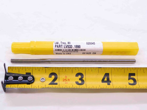 NEW 0.189 OD HSS CHUCKING REAMER 6 FL .189 .1890 3/16 .1875 +.0015 OVERSIZE #12 - NS2268LAI