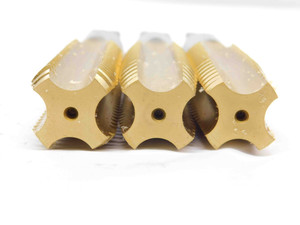 3pc SET NEW VTD 1" 8 GH4 NC HSS TiN COATED TAPER PLUG & BOTTOMING TAPS 1.0 - DCT-DM2735