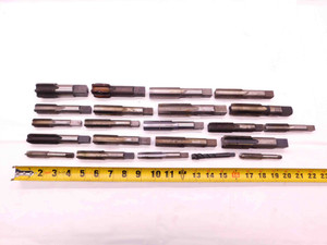 LOT OF VARIOUS SIZES AND TYPES OF HSS TAPS STRAIGHT SPIRAL MACHINIST TOOLING - BR10581AX4