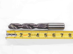 FAX NACHI 3/4 O.D. TiAlN HSS TWIST DRILL BIT 7/8 SHANK 4 1/2 LOC 7 1/8 OAL .75 - DM2772CE4