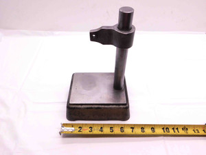 DIAL GAGE INDICATOR STAND 4 1/4 X 5 1/2 BASE PLATE 1" ROD O.D. 8" TALL  - BR10623CQ5