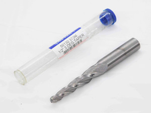 NEW GARR TOOL 1/2 O.D. 2" LOC 3 DEGREE TAPER CARBIDE END MILL 3 FL 50130 373M .5 - DCT-DM2776