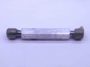 5/8 24 UNC 2B SPECIAL THREAD PLUG GAGE .625 GO NO GO P.D.'S = .5989 & .6031 - DW37333CQ5