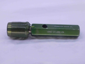 1.082 20 UNS 2A SET THREAD PLUG GAGE 1.0820 GO ONLY P.D. = 1.0481 INSPECTION - DW37401SLW