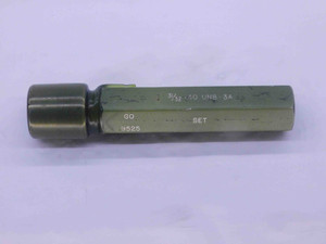 31/32 40 UNS 3A SET THREAD PLUG GAGE .9687 GO ONLY P.D. = .9525 INSPECTION CHECK - DW37406SLW
