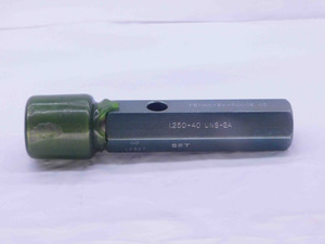 1 1/4 40 UNS 2A SET THREAD PLUG GAGE 1.25 1.250 1.2500 GO ONLY P.D. = 1.2327 - DW37407SLW