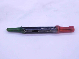 3 48 UNC 2A SET THREAD PLUG GAGE #3 .099 .0990 GO NO GO P.D.'S = .0848 & .0825 - DW37422CQ5