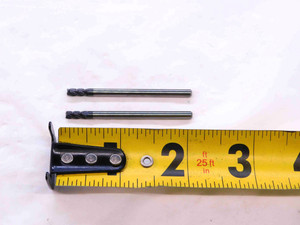 2pcs NEW ACCUPRO 1/8 O.D. 1/4 LOC AlTiN CARBIDE END MILL 1/8 SHANK 87657151 .125 - NS2074CG5