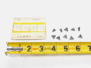 10pcs NEW KENNAMETAL T221N T110304N K45 CARBIDE INSERT SEATS / SHIMS HARDWARE - DM2908SLW