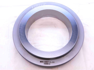 4.5937 CL XX MASTER PLAIN BORE RING GAGE 4.5938 -.0001 4 19/32 116.680 mm CHECK
