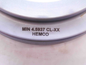 4.5937 CL XX MASTER PLAIN BORE RING GAGE 4.5938 -.0001 4 19/32 116.680 mm CHECK