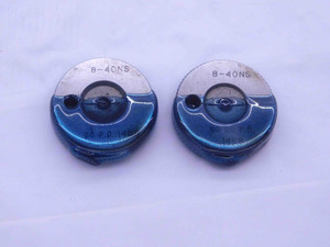 8 40 NS THREAD RING GAGES #8 .164 .1640 GO NO GO P.D.'S = .1488 & .1468 CHECK - DW37541CQ5