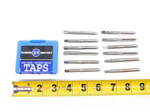 12pcs. NEW HANSON WHITNEY 1/4 28 UNF GH-3 HSS PLUG TAP 4 STRAIGHT FLUTE .25 - DCT-DM2916