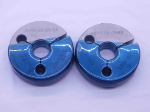 11/16 32 UN 2A THREAD RING GAGES .6875 GO NO GO P.D.'S = .6660 & .6625 CHECK - DW37547CQ5