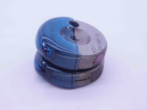 6 48 UNS 2A THREAD RING GAGES #6 .138 .1380 GO NO GO P.D.'S = .1237 & .1212 - DW37550CQ5