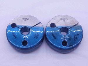 M14 X 1 6g METRIC THREAD RING GAGES 14 1.0 GO NO GO P.D.'S = 13.324 & 13.206 - DW37574CQ5
