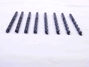 8PCS DORMER #8 BLACK OXIDE HSS JOBBER LENGTH TWIST DRILL BIT 0.199 SHANK .199 - DCT-NS2167