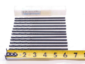 12PCS GREENFIELD #13 BLACK OXIDE HSS AIRCRAFT EXTENSION DRILL BIT 0.185 .185 - DCT-NS2171
