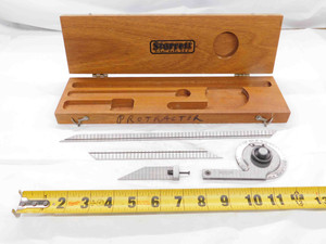 STARRETT NO. 364 PRECISION UNIVERSAL BEVEL VERNIER PROTRACTOR 7" / 12" BLADE - DM2954SLW