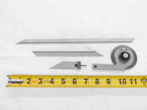 STARRETT NO. 364 PRECISION UNIVERSAL BEVEL VERNIER PROTRACTOR 7" / 12" BLADE - DM2954SLW