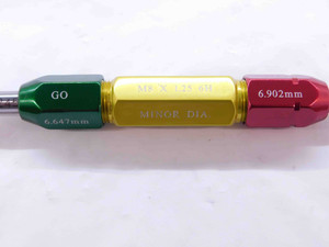 6.647 & 6.902 CL Z METRIC PIN PLUG GAGE GO NO GO 7.000 -.098 7 mm .2717 CHECK - NS2189SLW
