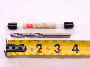 TSC 17/64 O.D. CARBIDE JOBBER LENGTH TWIST DRILL BIT 003589 2" LOC .2656 USA - DCT-NS2241