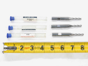 3pcs. NEW GARR TOOL5.5mm O.D. SQUARE CARBIDE END MILL 3/8 SHANK 2 FL 572565-C - DCT-DM3047