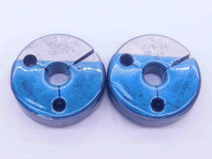 5/8 28 UN 2A THREAD RING GAGES .625 .6250 GO NO GO P.D.'S = .6007 & .5969 CHECK - DW37596CQ5