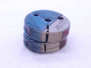 1/4 20 NC PREPLATE THREAD RING GAGES .25 GO NO GO P.D.'S = .2127 & .2108 UNC - DW37598CQ5