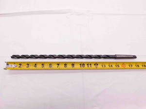 CLEVELAND 9/16 O.D. HSS EXTRA LENGTH DRILL BIT MORSE TAPER #2 SHANK .5625 MT2 - BR10767BP3