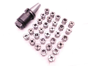 CAT40 SERIES L RIGID TAPPING CHUCK TOOL HOLDER CV40RDL409 W/ 30 SERIES L COLLETS - BR10764BF4