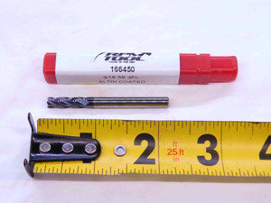 NEW RPM 3/16 O.D. 3/4 LOC AlTiN CARBIDE END MILL 3/16 SHANK 4 FLUTE 166450 .1875 - DCT-NS2383