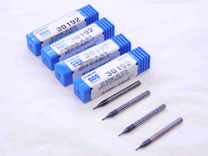 4pcs NEW KYOCERA 1/32 O.D. 5/64 LOC TiCN CARBIDE END MILL 1/8 SHANK 30192 .03125 - NS2280CG5
