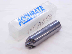 ACCURATE 1" O.D. 3/4 LOC 80 DEG CHAMFER CARBIDE END MILL 1" SHANK 4 FLUTE 1.0 - NS2285CG5