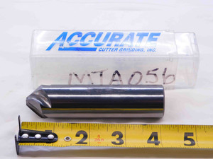 ACCURATE 1" O.D. 3/4 LOC 80 DEG CHAMFER CARBIDE END MILL 1" SHANK 4 FLUTE 1.0 - NS2285CG5