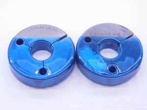 1 3/16 16 UN 2A THREAD RING GAGES 1.1875 GO NO GO P.D.'S = 1.1454 & 1.1403 CHECK - DW37670CQ5