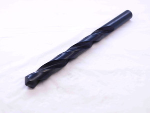 15/16 O.D. BLACK OXIDE COATED HSS TWIST DRILL BIT 8" LOC 12" OAL .9375 - NS2295.CG5