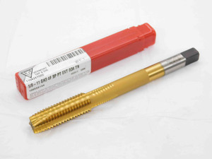 NEW VERMONT 5/8 11 NC GH-3 HSS TiN SPIRAL POINT PLUG TAP 4 STRAIGHT FL .625 EXT - DCT-DM3182