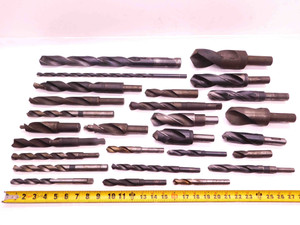 LARGE LOT OF HSS TWIST DRILL BITS VARIOUS SIZES AND TYPES CNC MACHINIST TOOLING