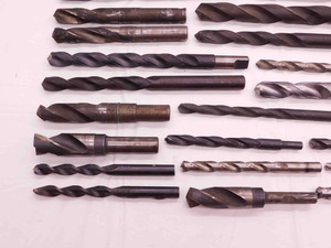 LARGE LOT OF HSS TWIST DRILL BITS VARIOUS SIZES AND TYPES CNC MACHINIST TOOLING - BR10841CT2