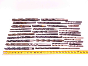 LARGE LOT OF HSS TWIST DRILL BITS VARIOUS SIZES AND TYPES CNC MACHINIST TOOLING - BR10842CT2
