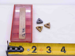 3pcs NEW SANDVIK L166.0L-16UN01-120 TiN COATED CARBIDE THREADING INSERTS 12 TPI - NS2525LVR