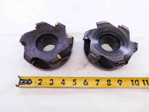 2pcs MILTEC 5" O.D. FACE MILL 1 1/2 PILOT 5/8 KEY HOLDS 6 INSERTS 5.0 INDEXABLE - NS2659AX4