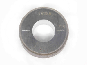 .78955 MASTER PLAIN BORE RING GAGE .7813 +.0082 OVERSIZE 25/32 20 mm SETTING USA - DM3348CW5