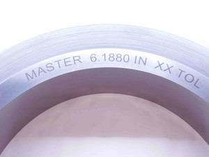 6.1880 CL XX MASTER PLAIN BORE RING GAGE 6.1875 +.0005 6 3/16 157 mm 6.188 CHECK