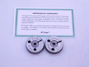 NEW M5 X .8 6h METRIC THREAD RING GAGES 5 0.8 GO NO GO P.D.'S = 4.480 & 4.385 - DW37724GFG