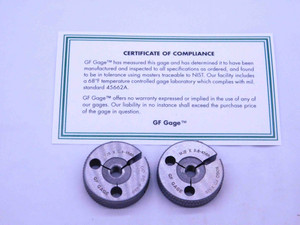 NEW MJ5 X .8 4h6h METRIC THREAD RING GAGES 5 0.8 GO NO GO P.D.'S = 4.480 & 4.420 - DW37725GFG