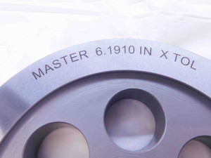 6.1910 CLASS X PIN PLUG GAGE 6.1875 +.0035 OVERSIZE 6 3/16 157.251 mm 6.191