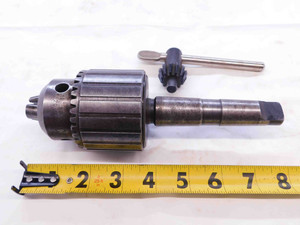 JACOBS 14N DRILL CHUCK 0 - 1/2" CAPACITY MORSE TAPER #3 MT3 W/ KEY MADE IN USA - NS2761AC5